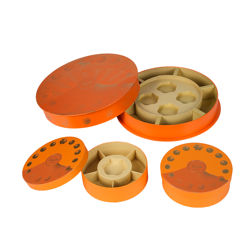 Cutie rotundă de bomboane rigidă rezistentă la umiditate