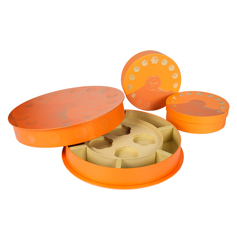 Cutie rotundă de bomboane rigidă rezistentă la umiditate