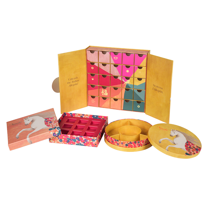 Cutie rigidă de ambalare pentru ciocolată cu două uși