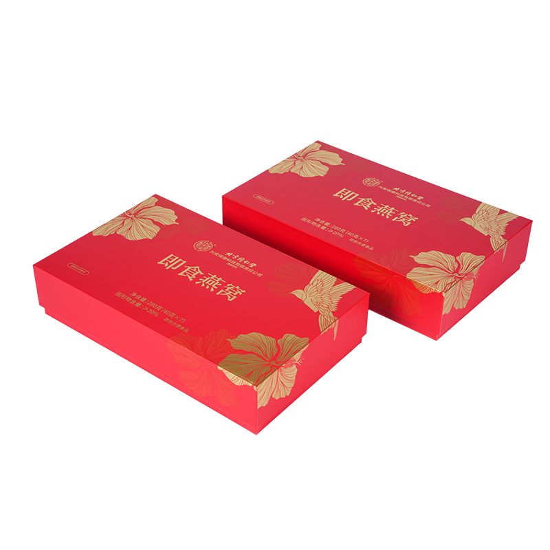 Cutie cadou cu capac de ridicare rigid cu cuib de pasăre