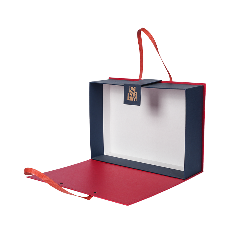 Cutii de hârtie laminată în formă de carte antifouling și rezistente la umiditate pentru ambalajele textile de casă