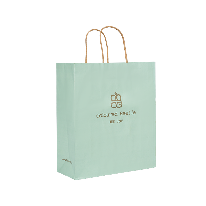 Ambalare pentru îmbrăcăminte, orizontală, de mână, geantă de carton albă îngroșată