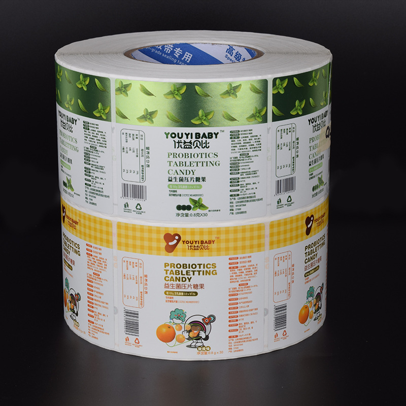 Etichetă adezivă din hârtie cretată