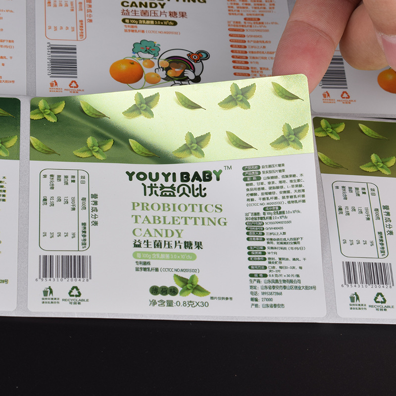 Etichetă adezivă din hârtie cretată