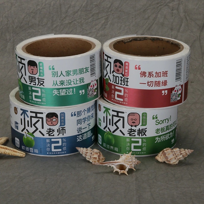 Etichetă adezivă din hârtie cretată